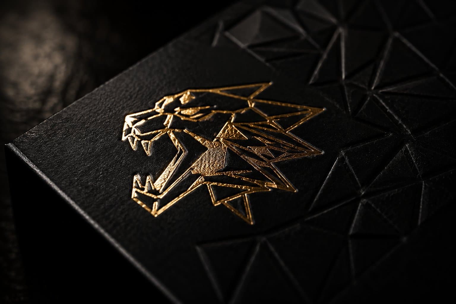 Gold foil hot-stamp detail